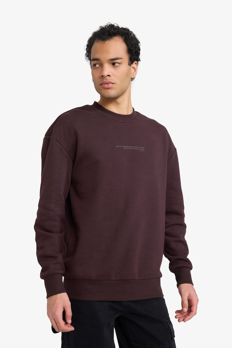 ديفاكتو سويت شيرت اوفر سايز برقبة مستديرة - Image 3